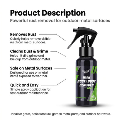 Stowforge rust remover spray for metal tools and car wheels