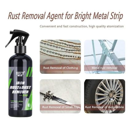 Rust remover spray for car wheels and brake dust
