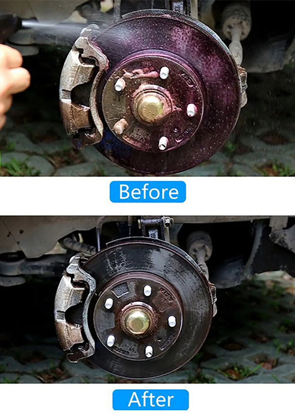 Iron dust remover cleaning car rims