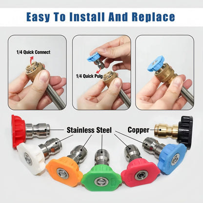 Dual-Connector Foam Cannon Double Tip Attachment