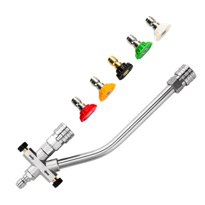 Dual-Connector Foam Cannon Double Tip Attachment