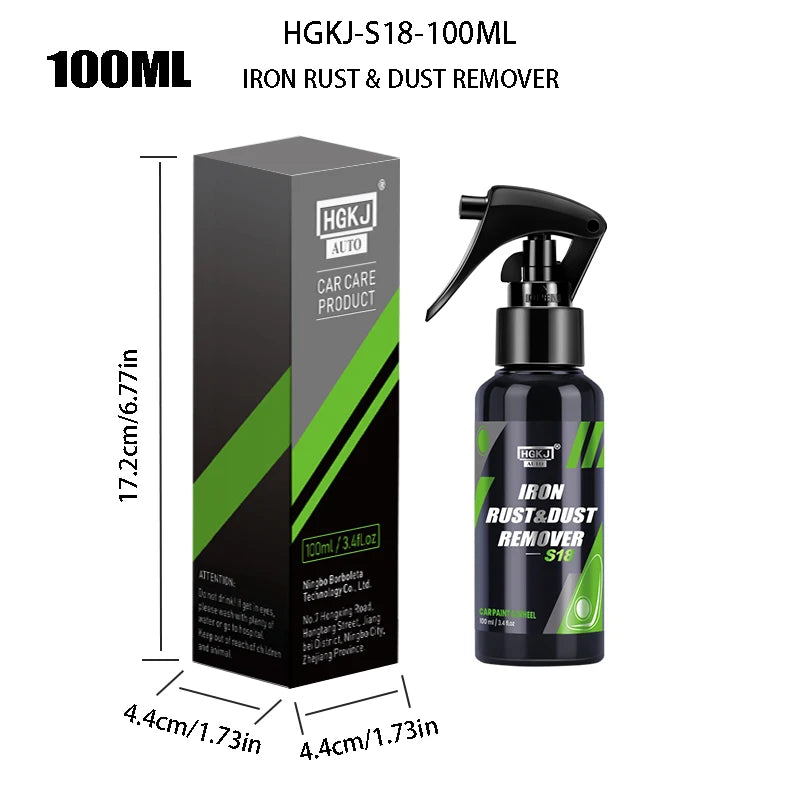 Iron contamination remover for car paint and trim
