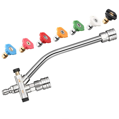 Dual-Connector Foam Cannon Double Tip Attachment