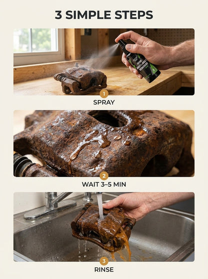 Spray, wait 3-5 minutes, rinse