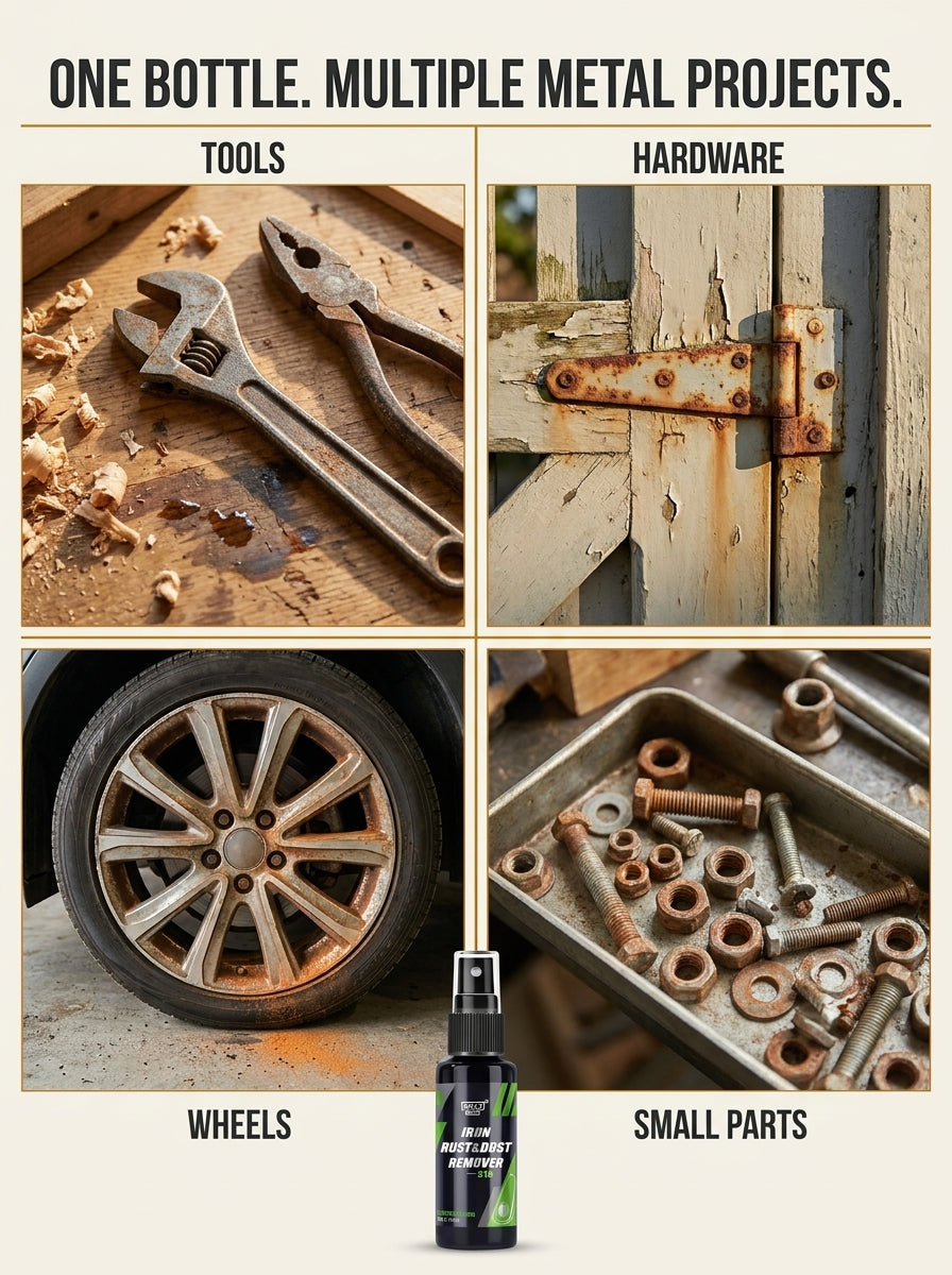 One bottle for tools, hardware, wheels and small parts
